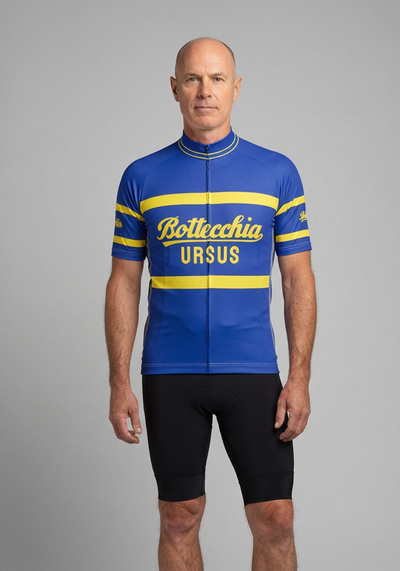 Mens Bottecchia Ursus Short Sleeve Cycling Jersey - front view