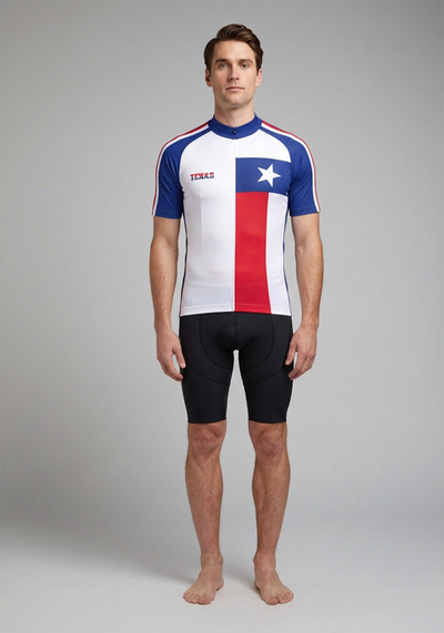 Texas State Flag Cycling Jersey - _default - front view