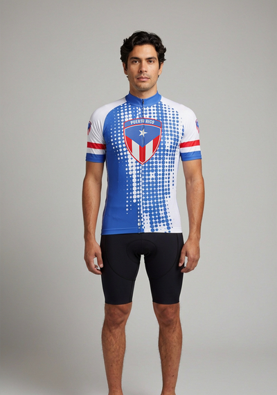 Puerto Rico Flag Cycling Jersey - front view
