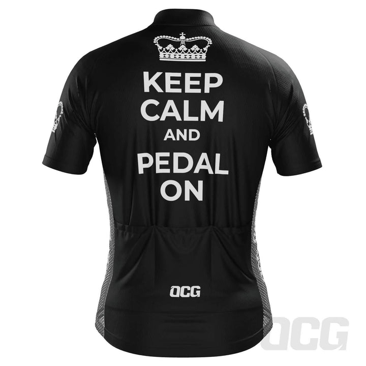 Men's Keep Calm and Pedal On Cycling Jersey – Quick-Dry, 2XS-7XL