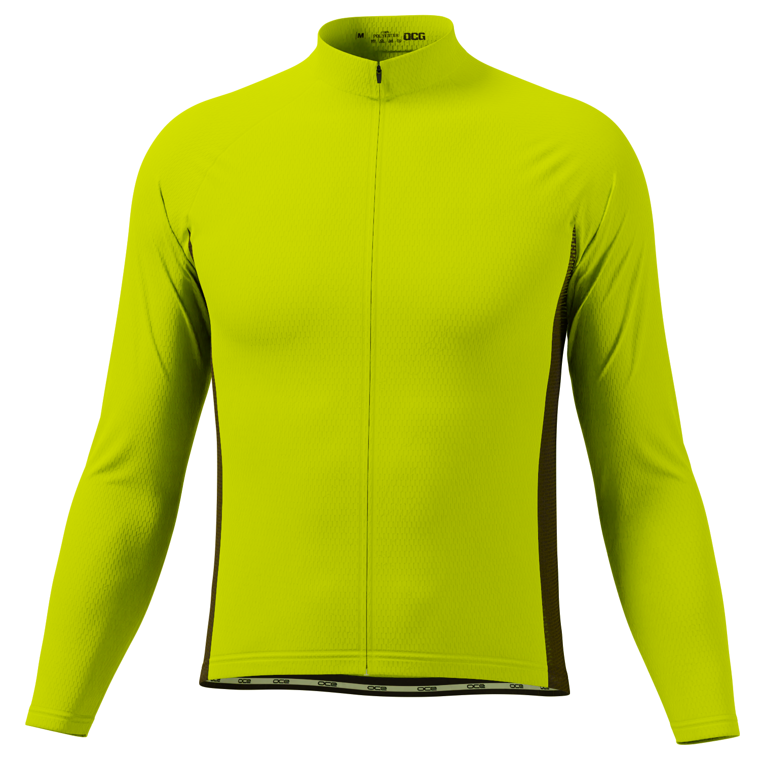 Men's Basic Colors Long Sleeve Cycling Jersey