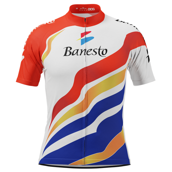 Retro Sriracha Hot Sauce Graphic Cycling Jersey - Men's Short Sleeve Race Fit Top