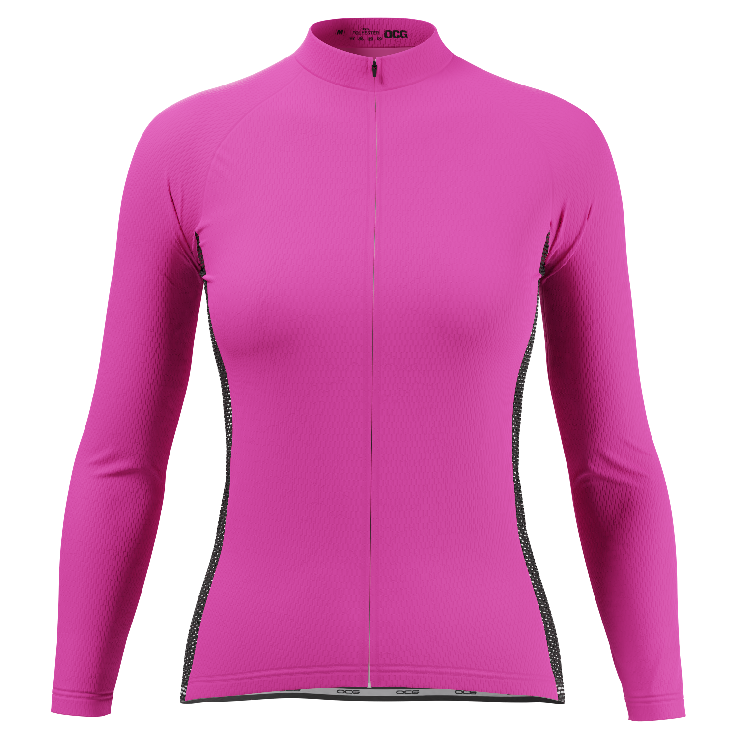 Women's High Viz Plain Colour Long Sleeve Cycling Jersey [clearance]