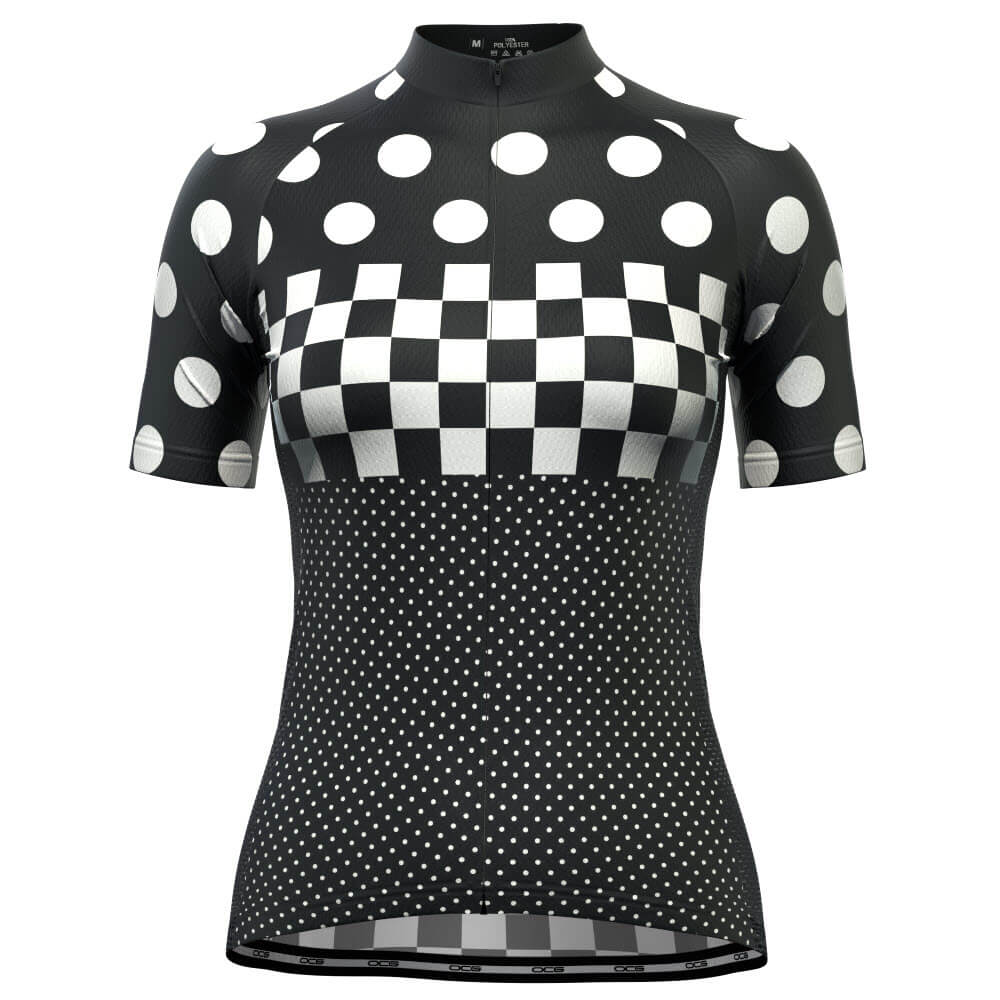 Women's "Nina" Polka Dot Cycling Jersey