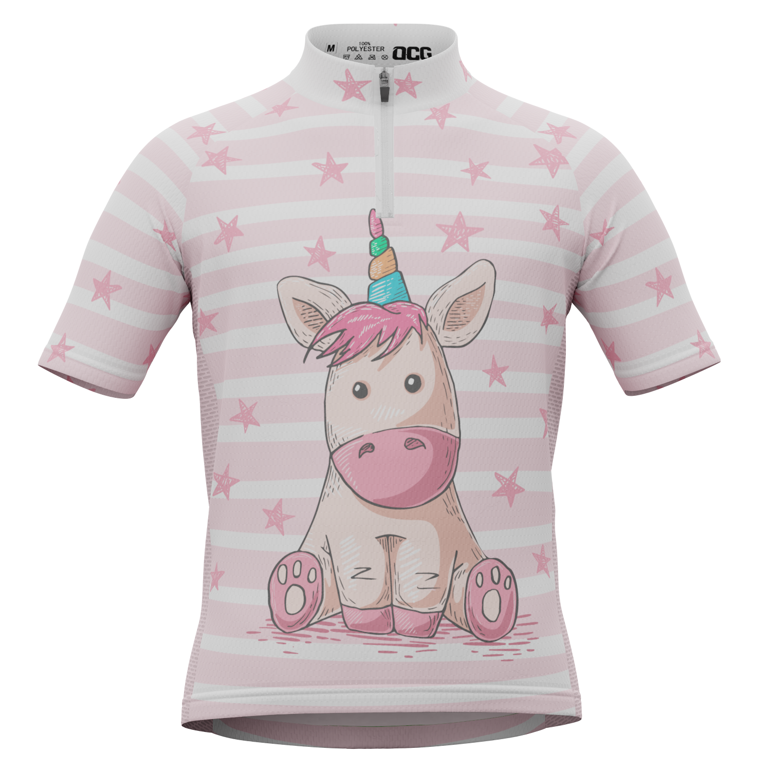 Kid's Pondering Unicorn Short Sleeve Cycling Jersey