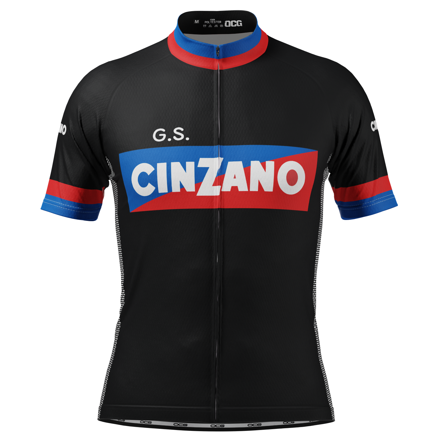 Retro Cinzano 70s Vintage Short Sleeve Cycling Jersey | Moisture