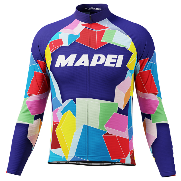 Men's Retro Mapei Classic Long Sleeve Cycling Jersey