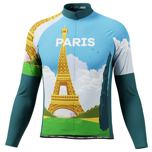 Men's Around The World - Paris Long Sleeve Cycling Jersey