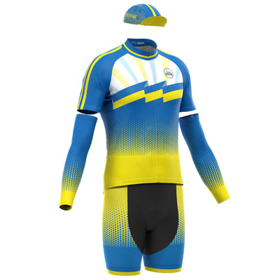 Kit da ciclismo in 4 pezzi Icon Team Ucraina per uomini