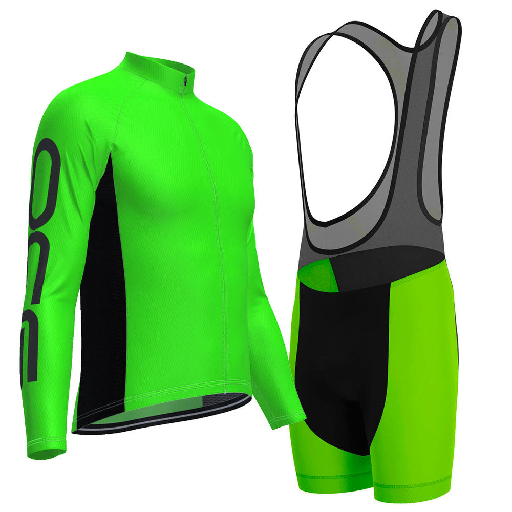 Men's Basic Colors Neon 2 Piece Cycling Kit