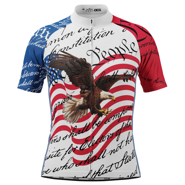 Men's United States Constitution Short Sleeve Cycling Jersey
