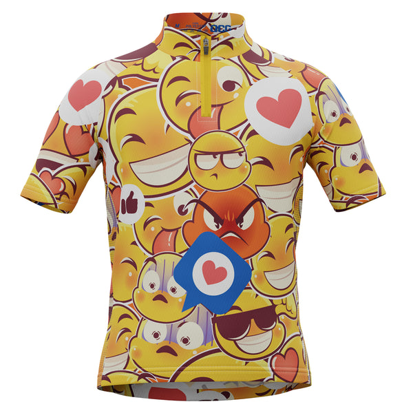 Kid's Emoji Mayhem Short Sleeve Cycling Jersey
