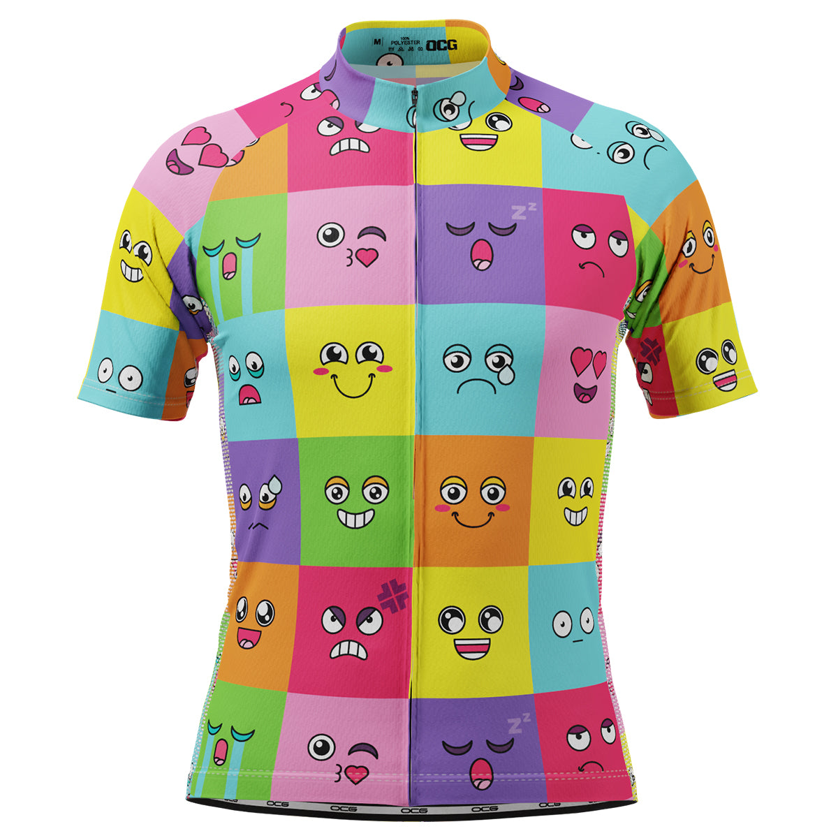 Men's Emoji Fever Short Sleeve Cycling Jersey