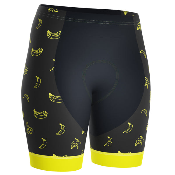 Women's Must Be Bananas Gel Padded Cycling Shorts