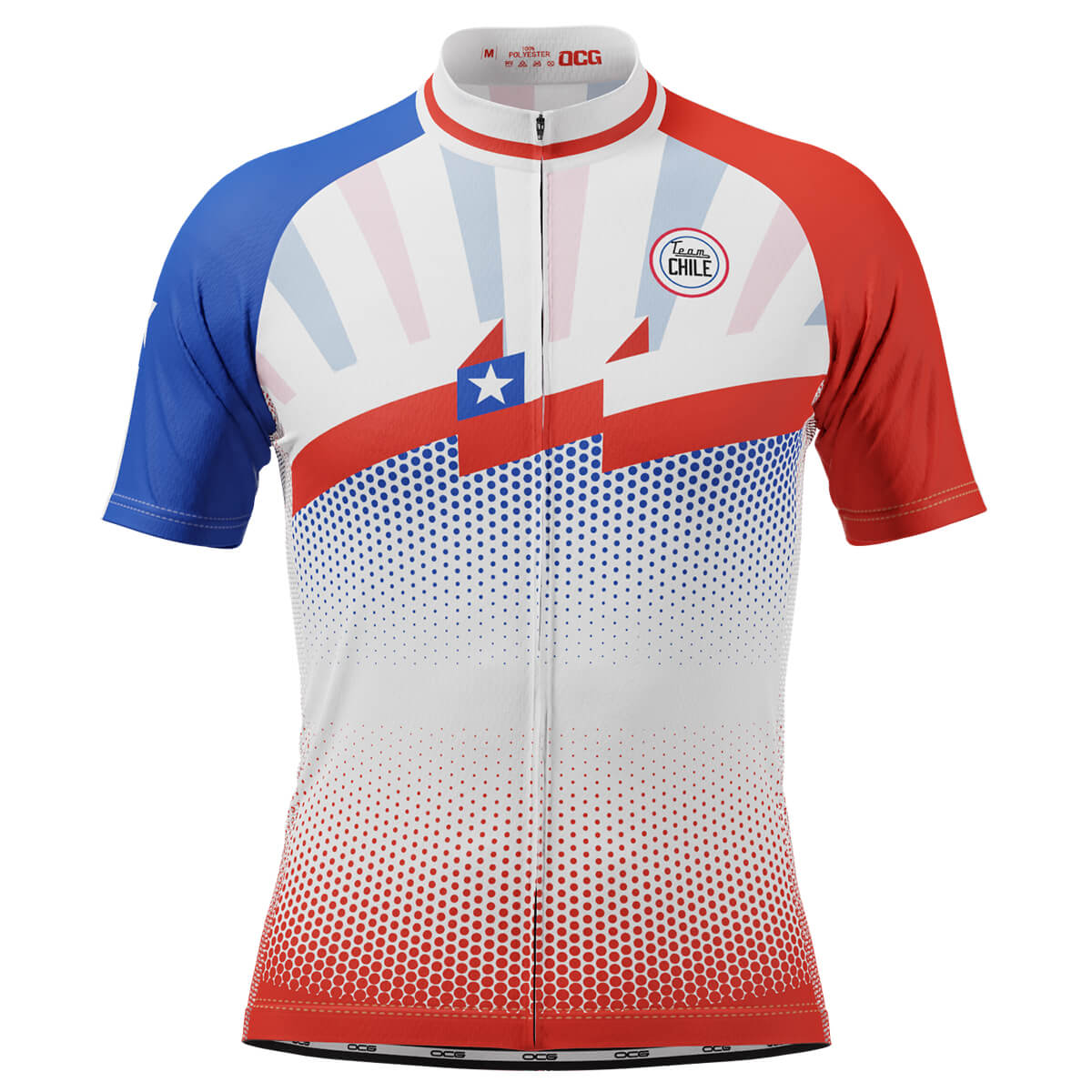 Men's World Countries Team Chile Icon Short Sleeve Cycling Jersey