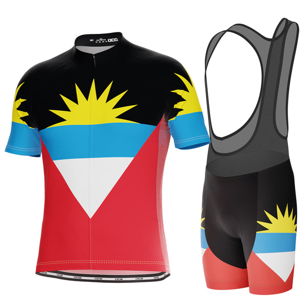 Men's Antigua and Barbuda National Flag 2 Piece Cycling Kit