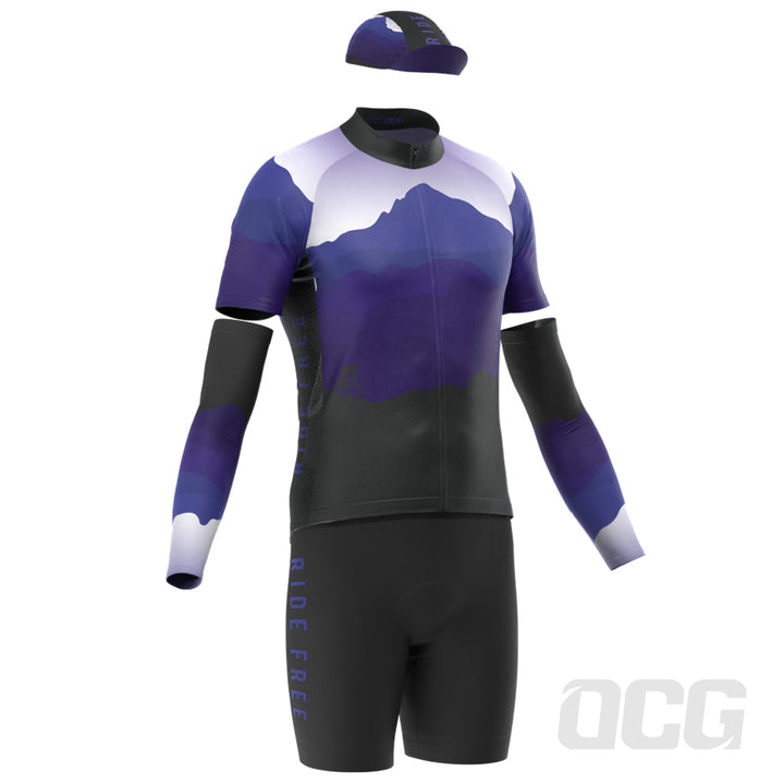 Stylish Men's Ride Free Sunset cycling kit | quick-dry, breathable ...