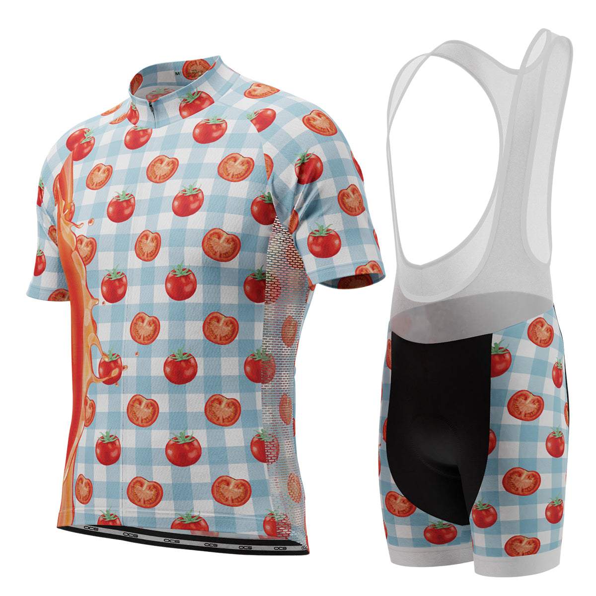 Men's Tomato Sauce Table Cloth 2 Piece Cycling Kit
