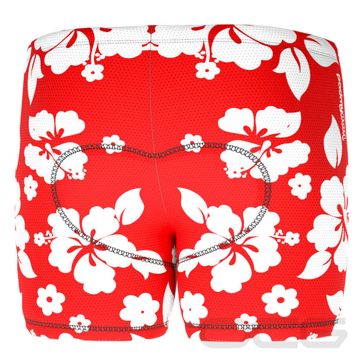 Men's Hawaiian Hibiscus Padded Cycling Underwear