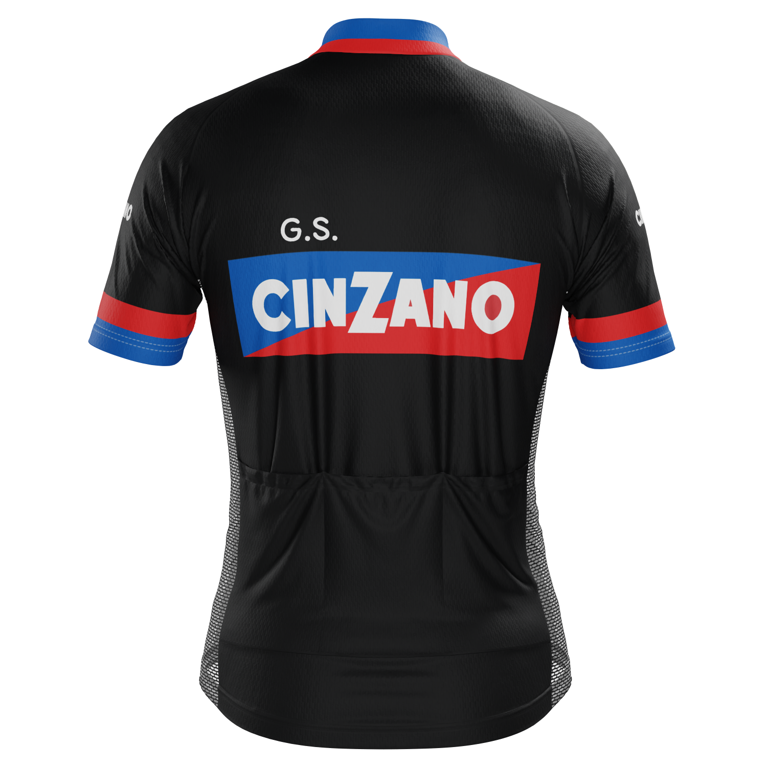 Men's Cinzano 70s and early 80s Vintage Short Sleeve Cycling Jersey