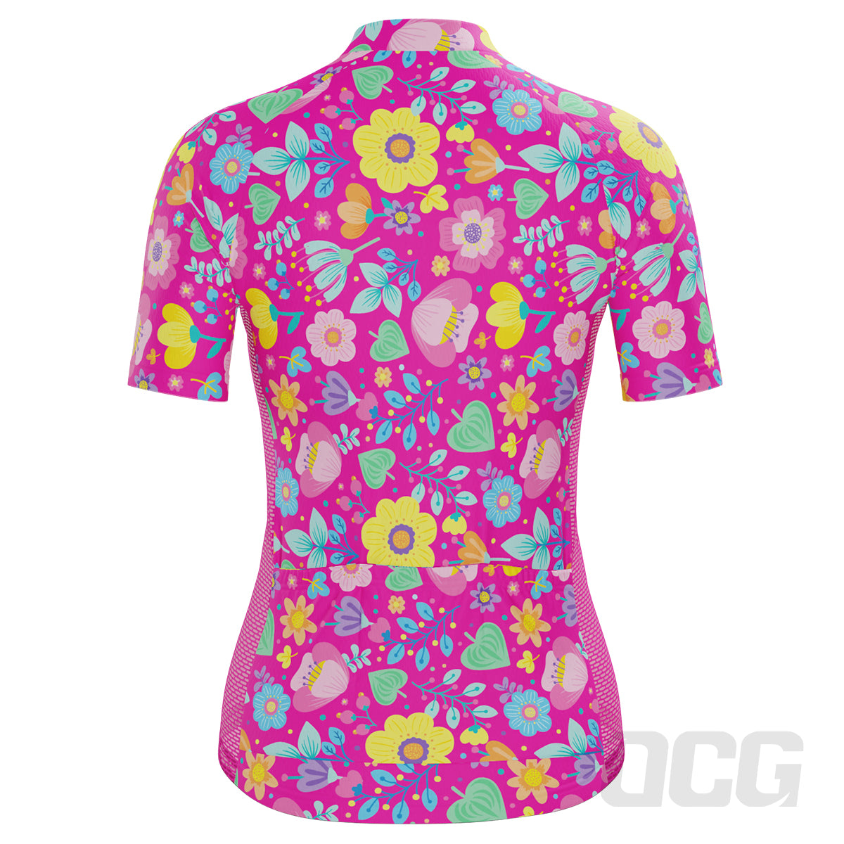 Women's Bouquet Floral Short Sleeve Cycling Jersey