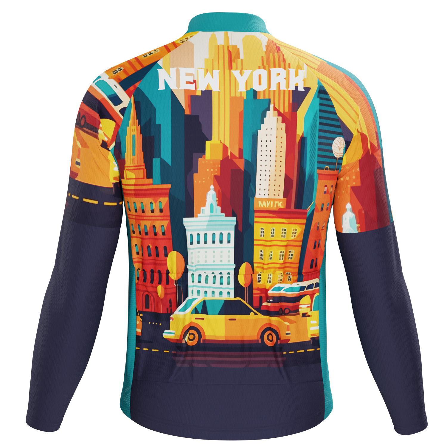 Men's Around The World - New York Long Sleeve Cycling Jersey
