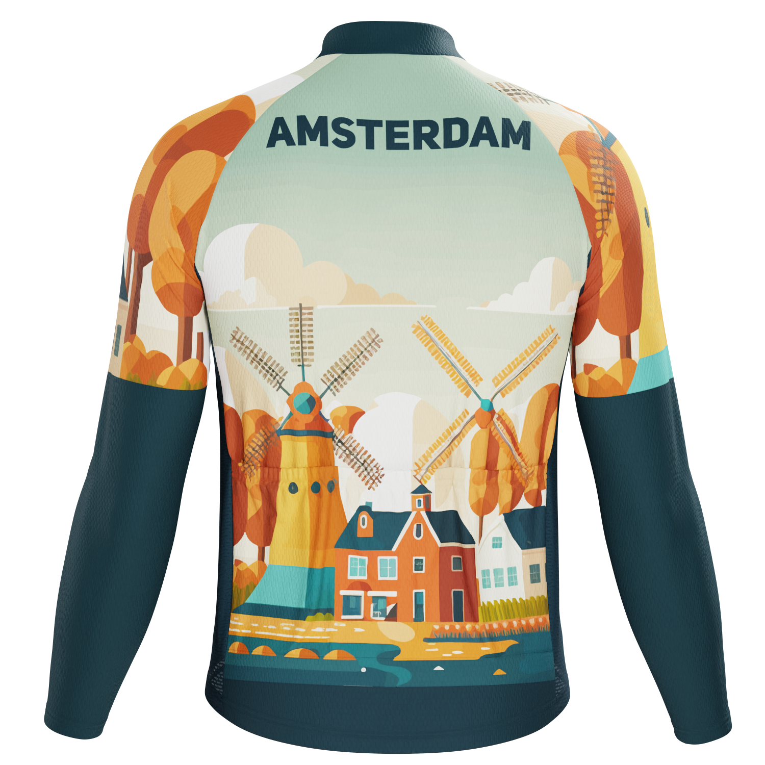 Men's Around The World - Amsterdam Long Sleeve Cycling Jersey