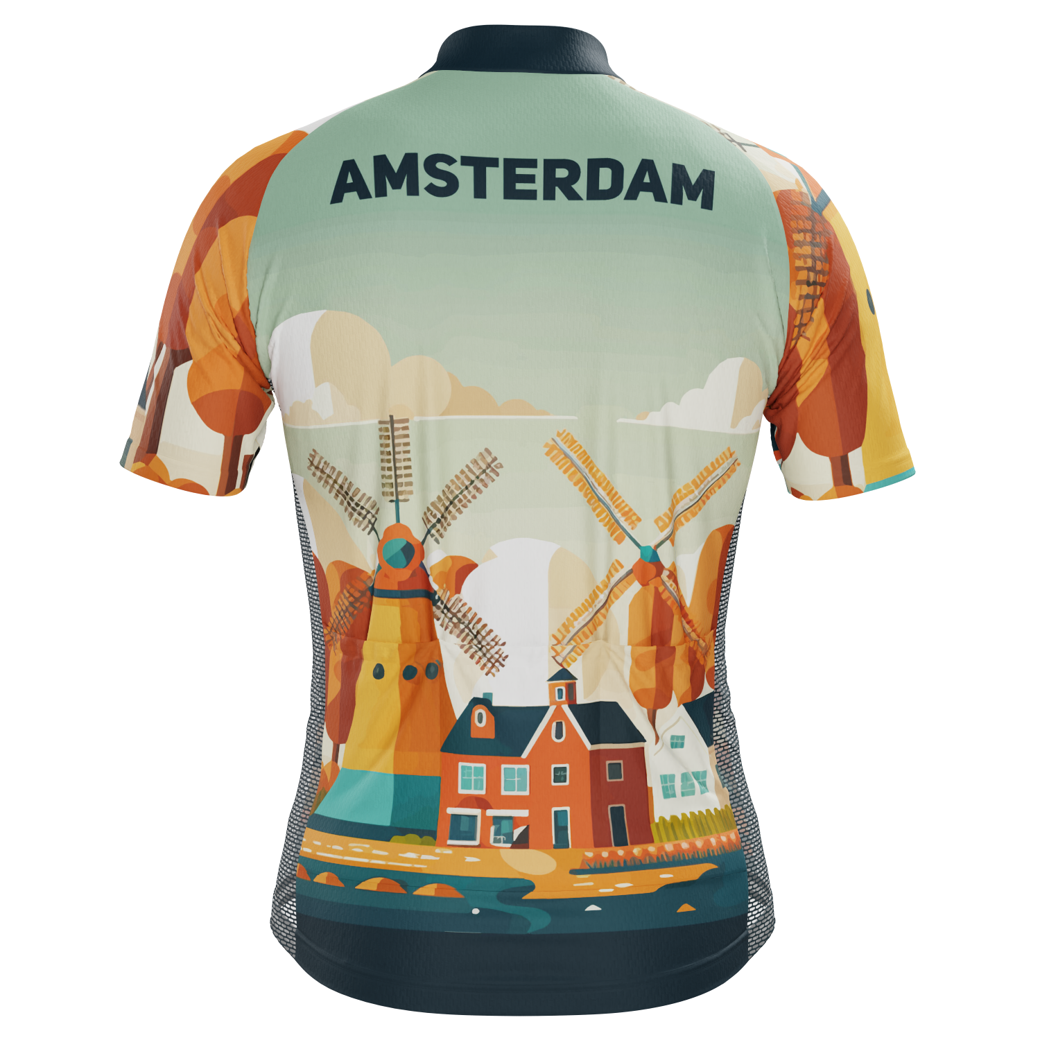 Men's Around The World - Amsterdam Short Sleeve Cycling Jersey