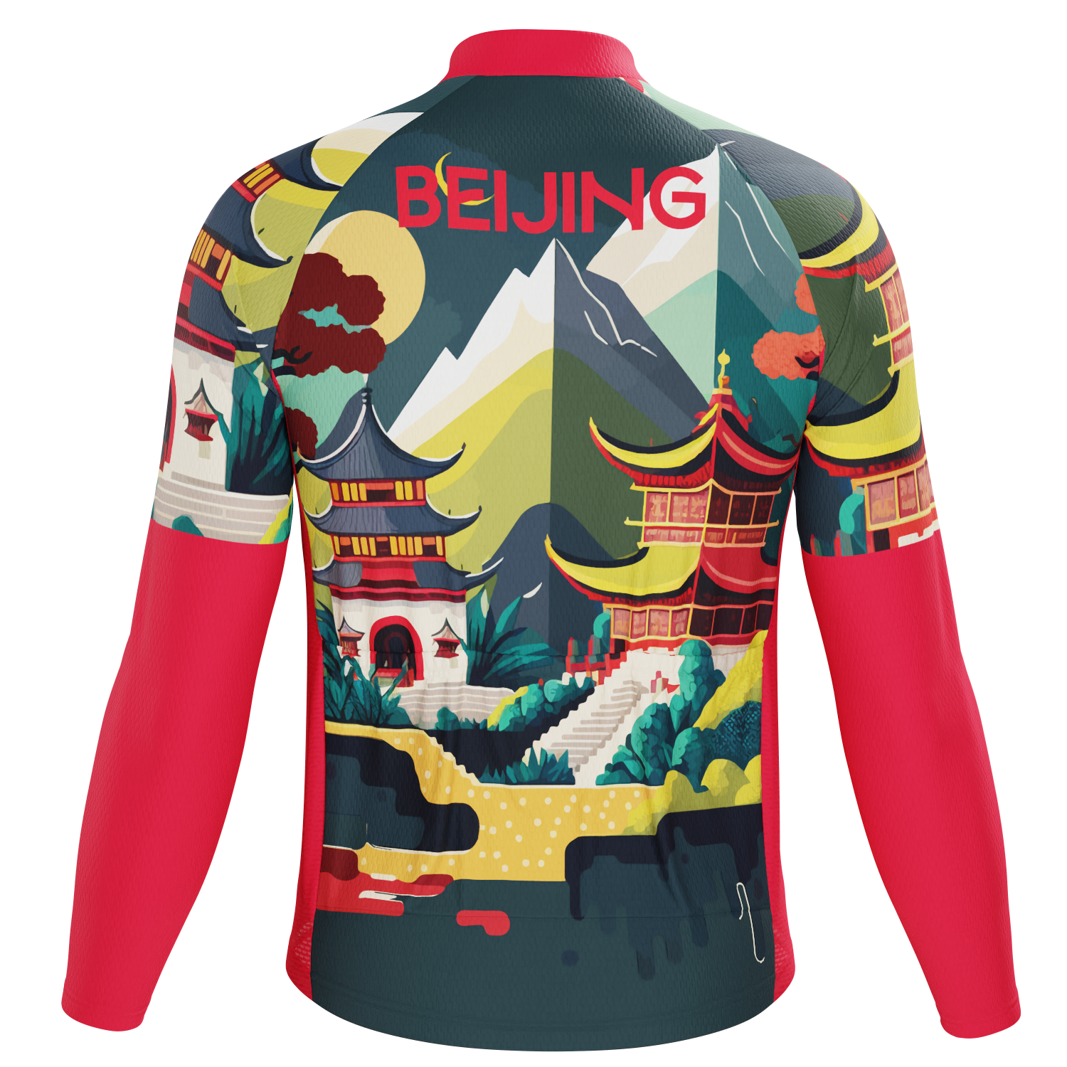 Men's Around The World - Beijing Long Sleeve Cycling Jersey