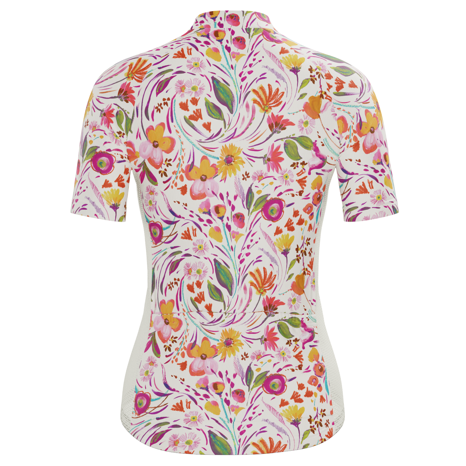 Women's Painterly Blooms Short Sleeve Cycling Jersey
