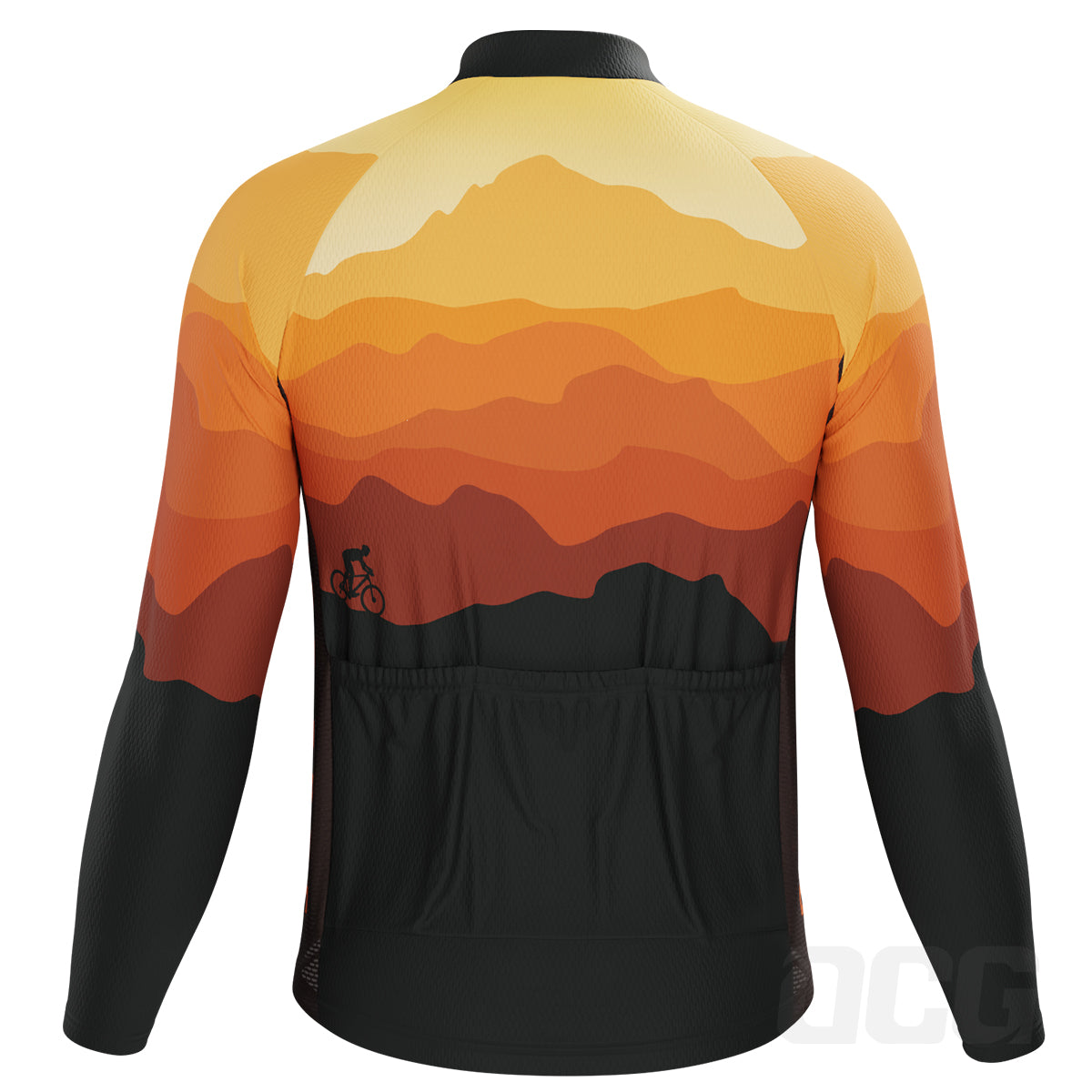 Men's Ride Free Sunset Long Sleeve Cycling Jersey