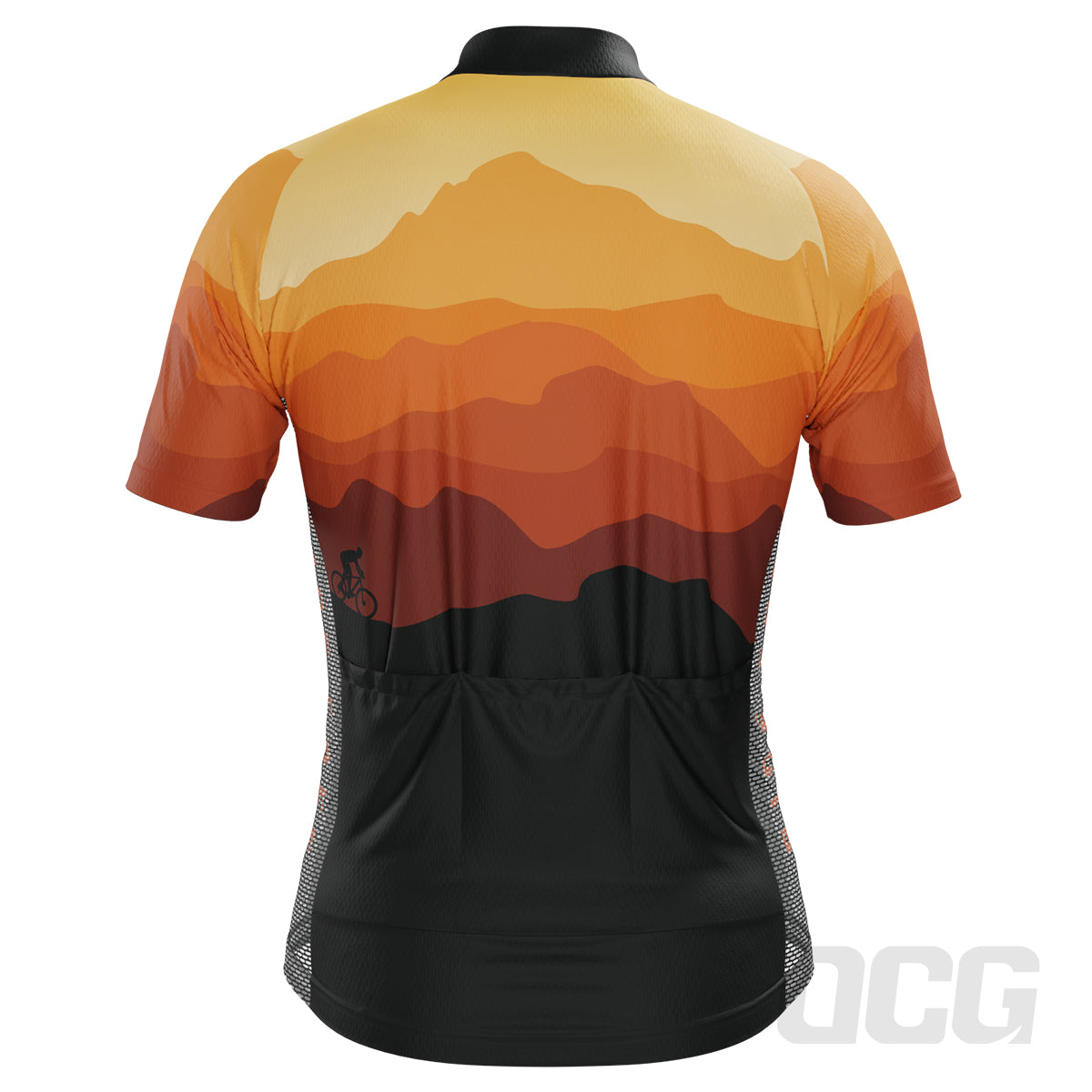 Men's Ride Free Sunset Short Sleeve Cycling Jersey