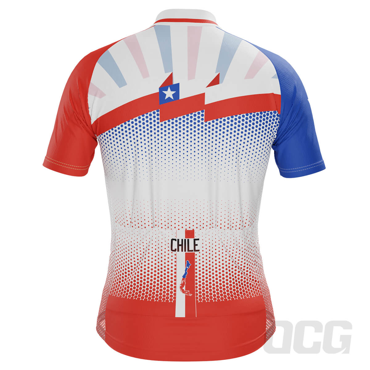 Men's World Countries Team Chile Icon Short Sleeve Cycling Jersey