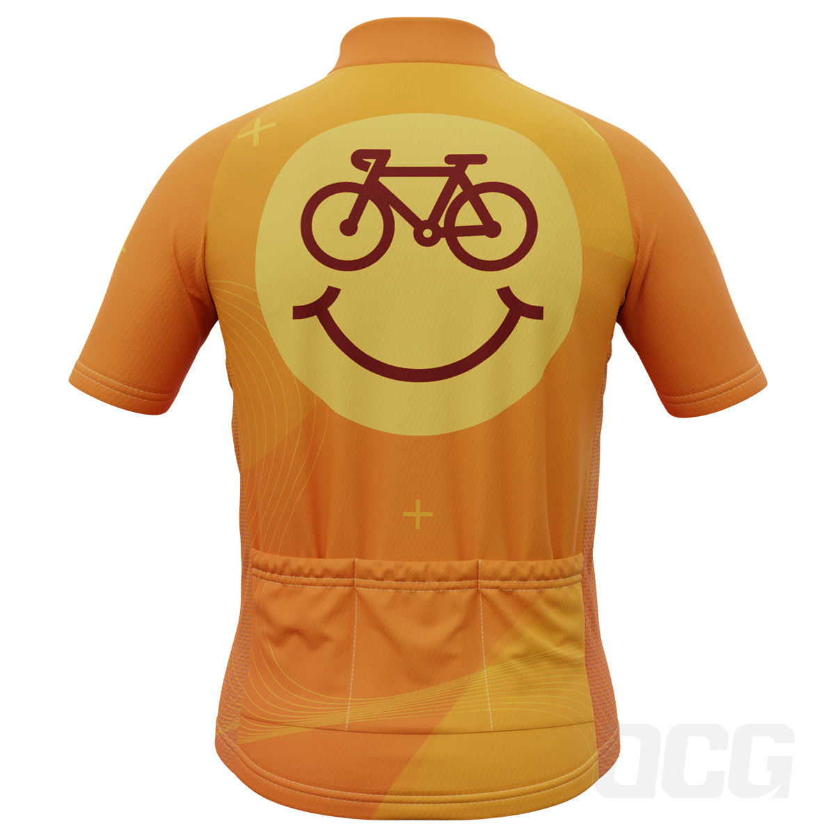 Kid's Cycling is Happiness Emoji Short Sleeve Cycling Jersey