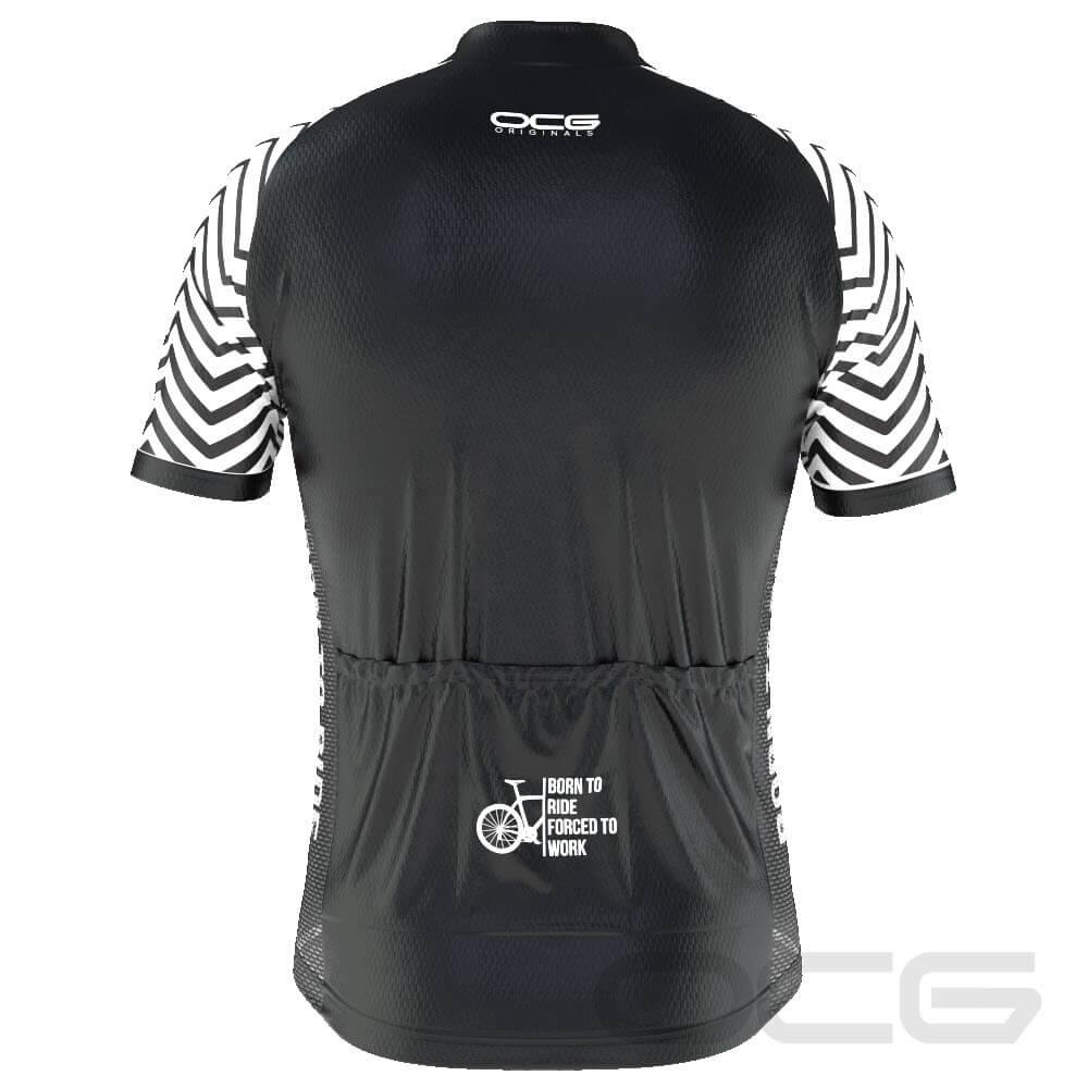 Men's Born To Ride Forced To Work Short Sleeve Cycling Jersey