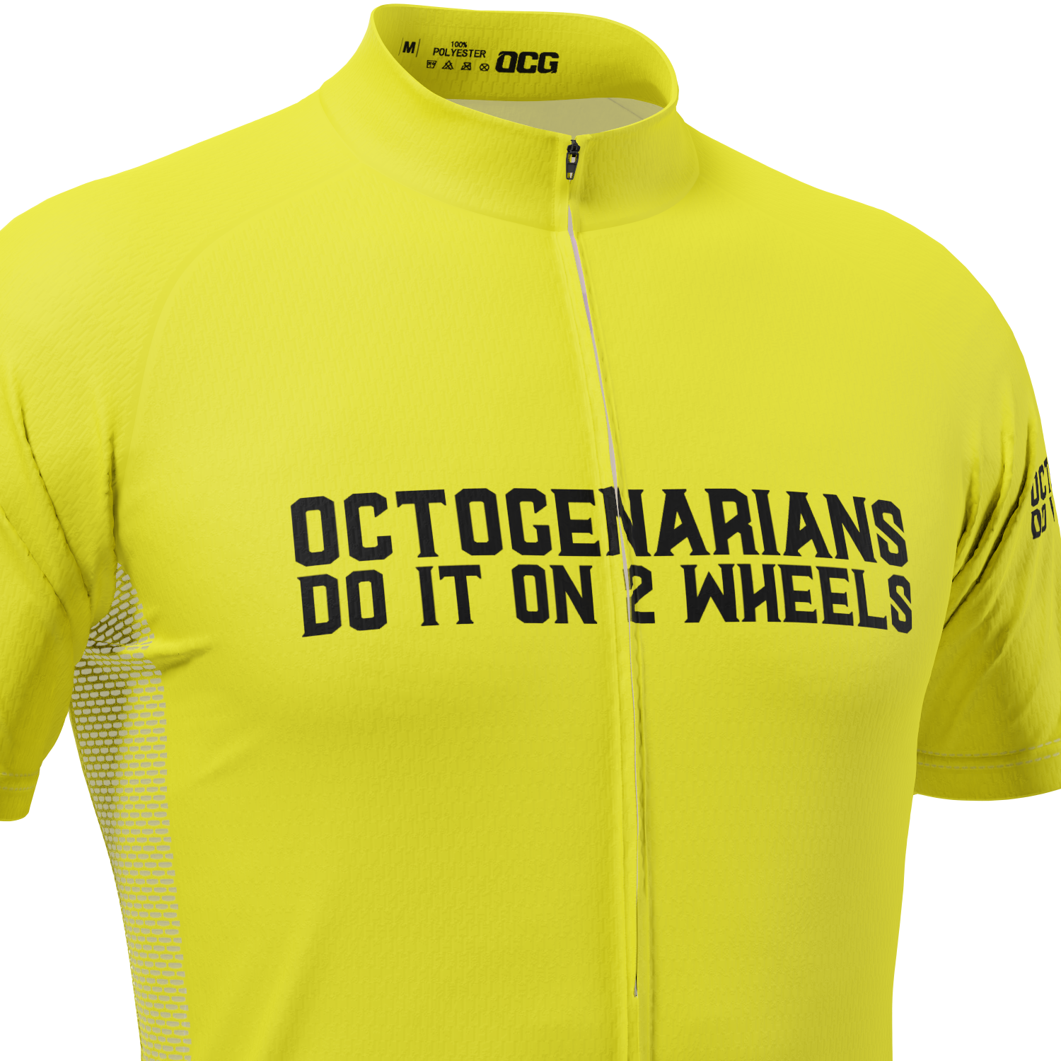 Men's High Viz Octogenarian Short Sleeve Cycling Jersey