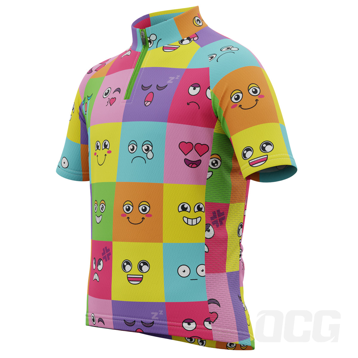 Kid's Emoji Fever Short Sleeve Cycling Jersey