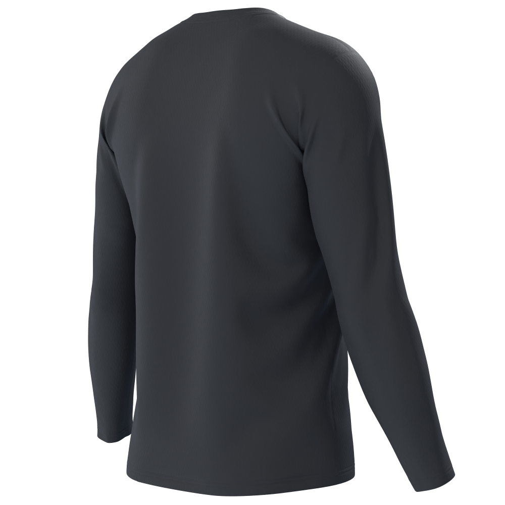 Black long 2024 sleeve running shirt
