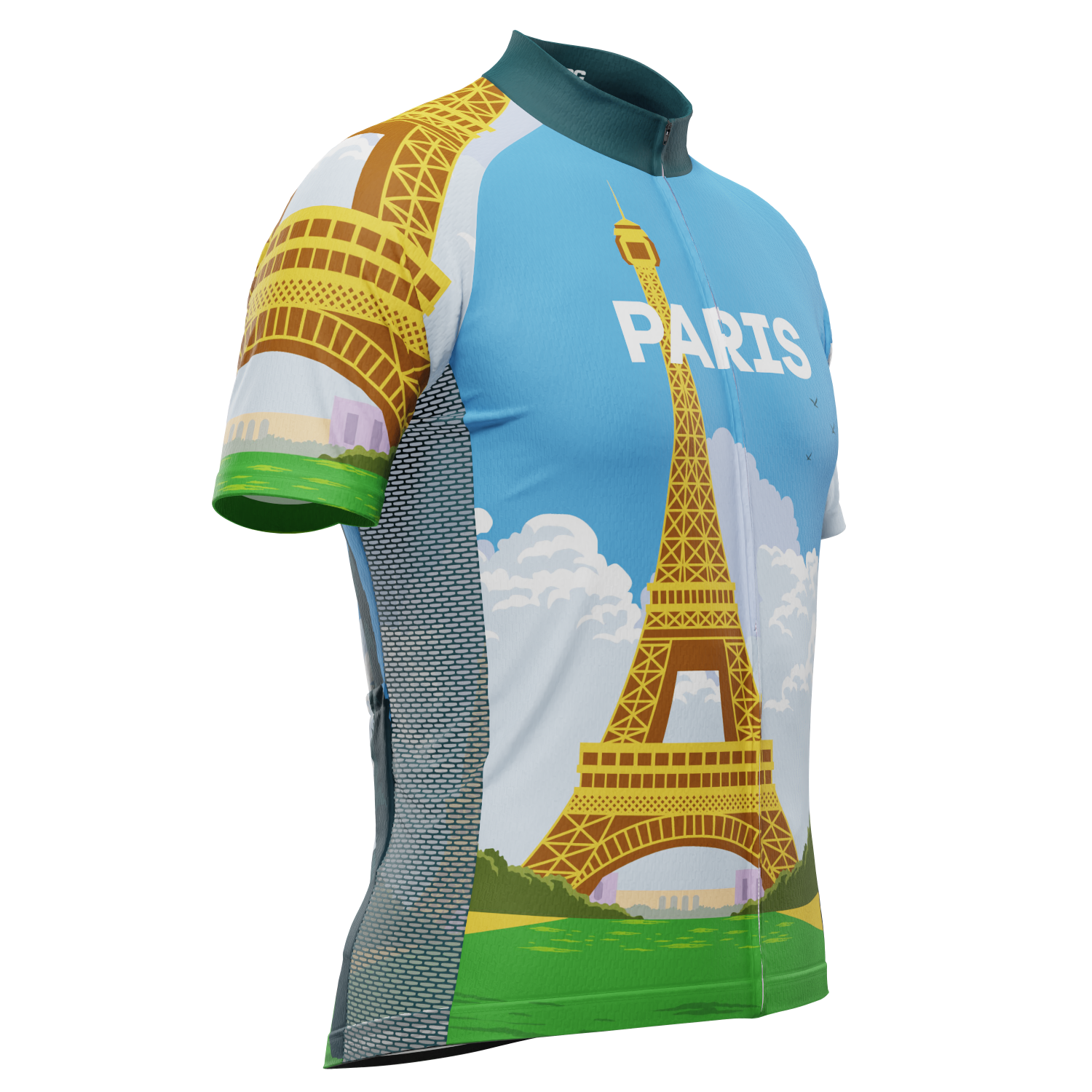 Men's Around The World - Paris Short Sleeve Cycling Jersey