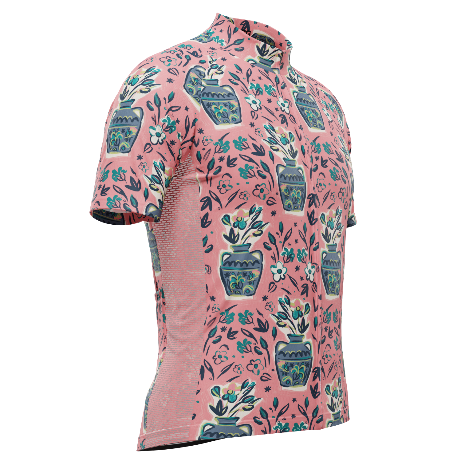 Men's Vases & Flowers Short Sleeve Cycling Jersey