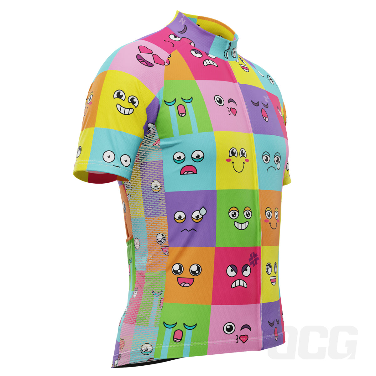 Men's Emoji Fever Short Sleeve Cycling Jersey