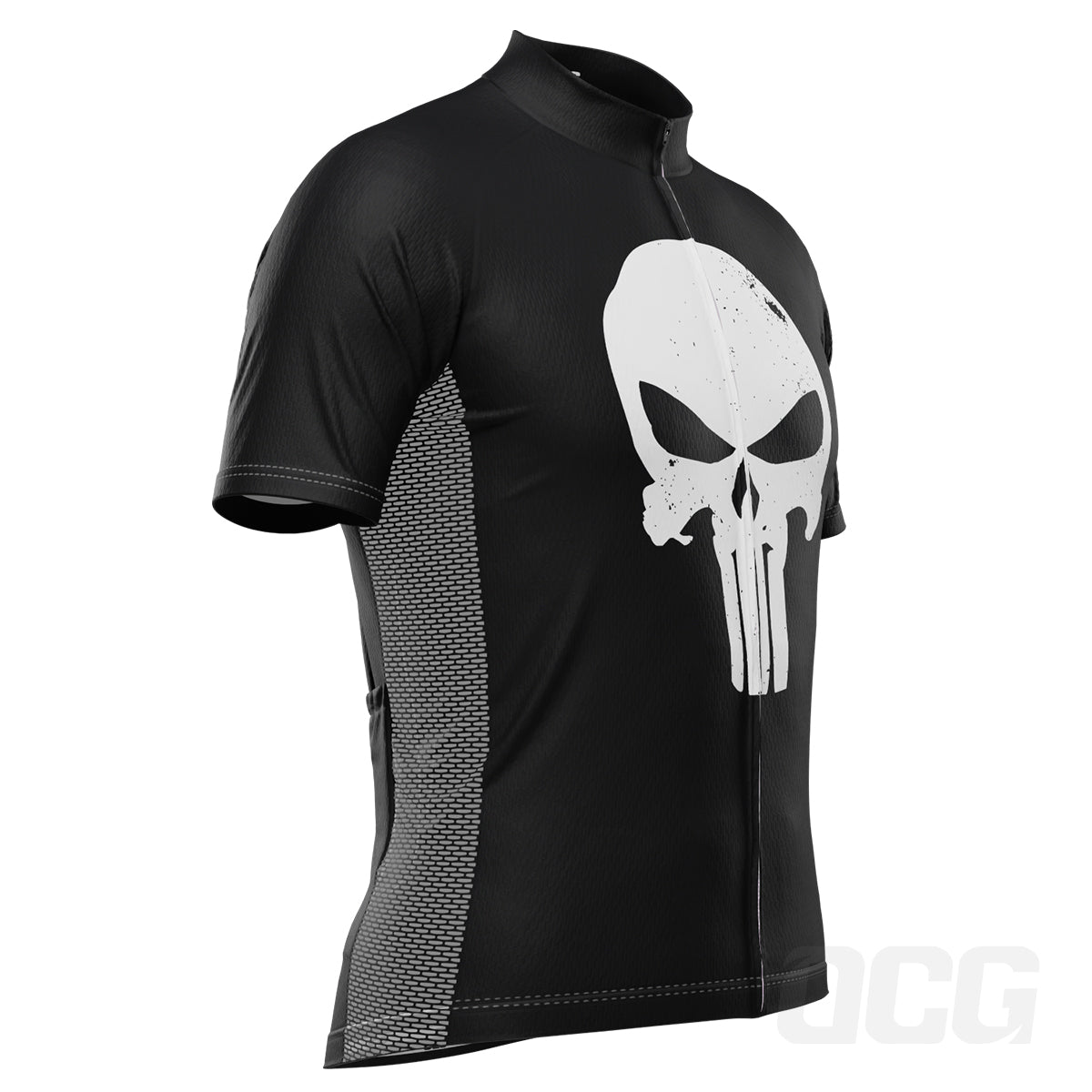 Men's Punisher Skull Short Sleeve Cycling Jersey