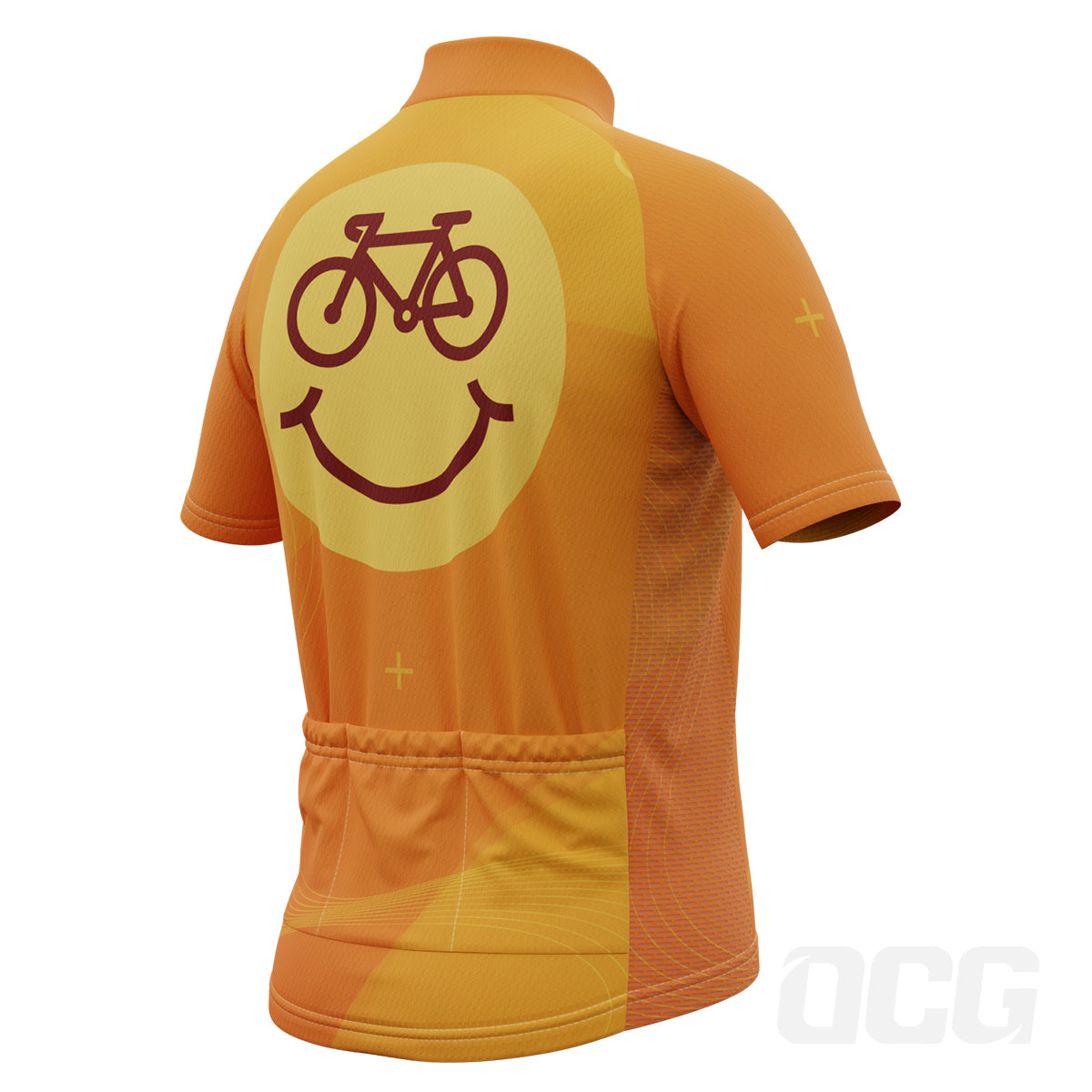 Kid's Cycling is Happiness Emoji Short Sleeve Cycling Jersey