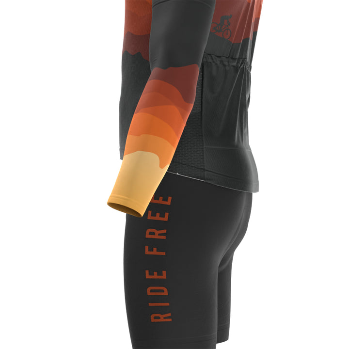 Stylish Men's Ride Free Sunset cycling kit | quick-dry, breathable ...