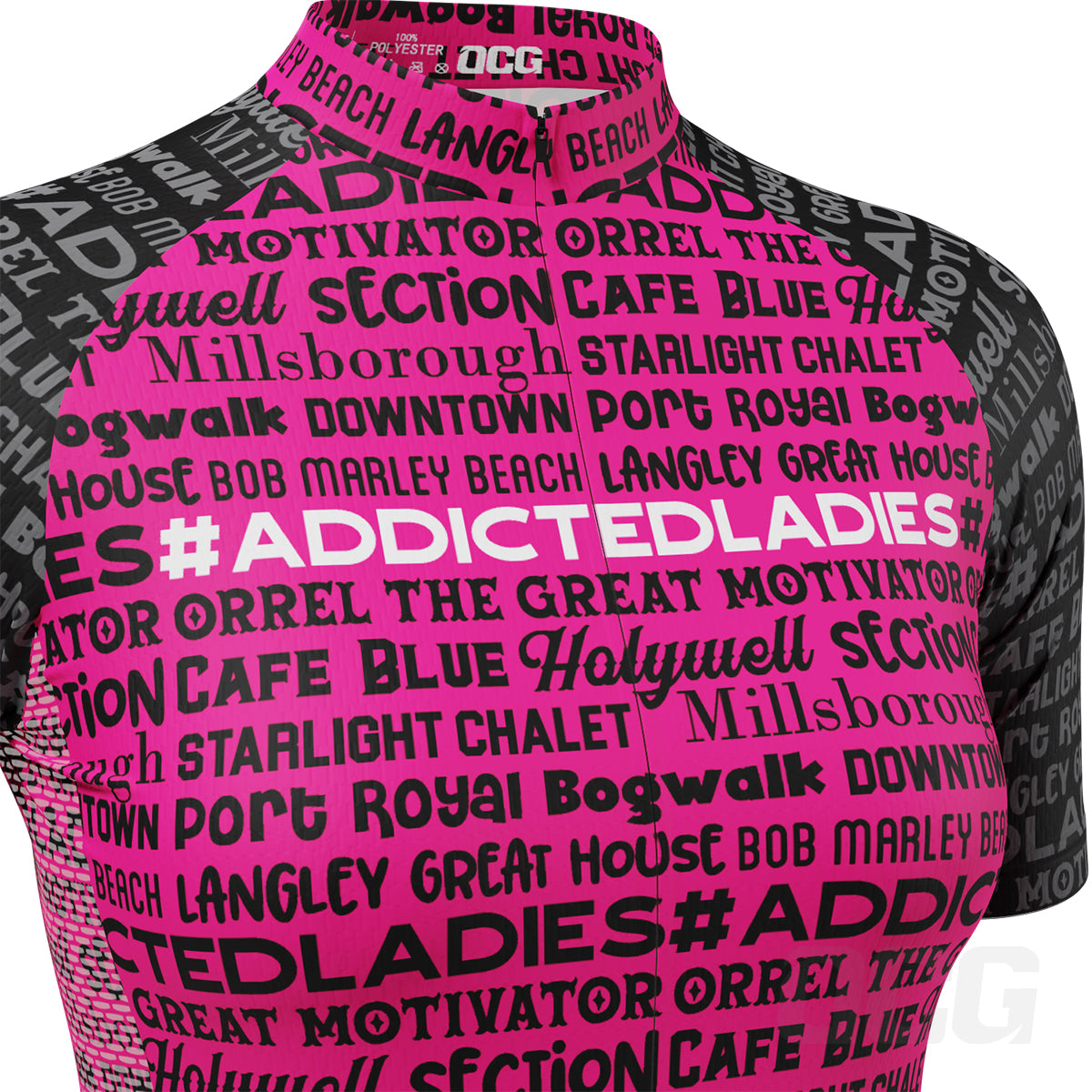 Women's Addicted Ladies Short Sleeve Cycling Jersey