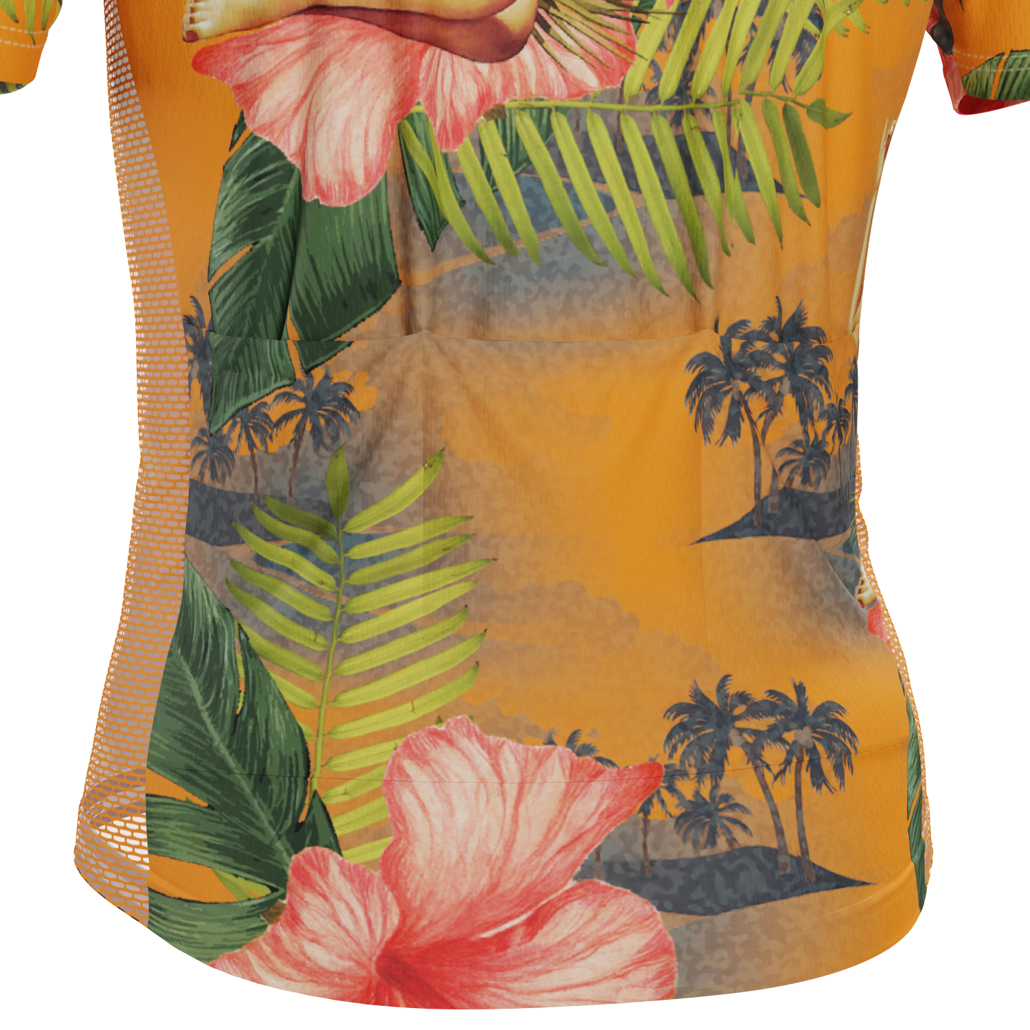 Men's Aloha Flowers Short Sleeve Cycling Jersey
