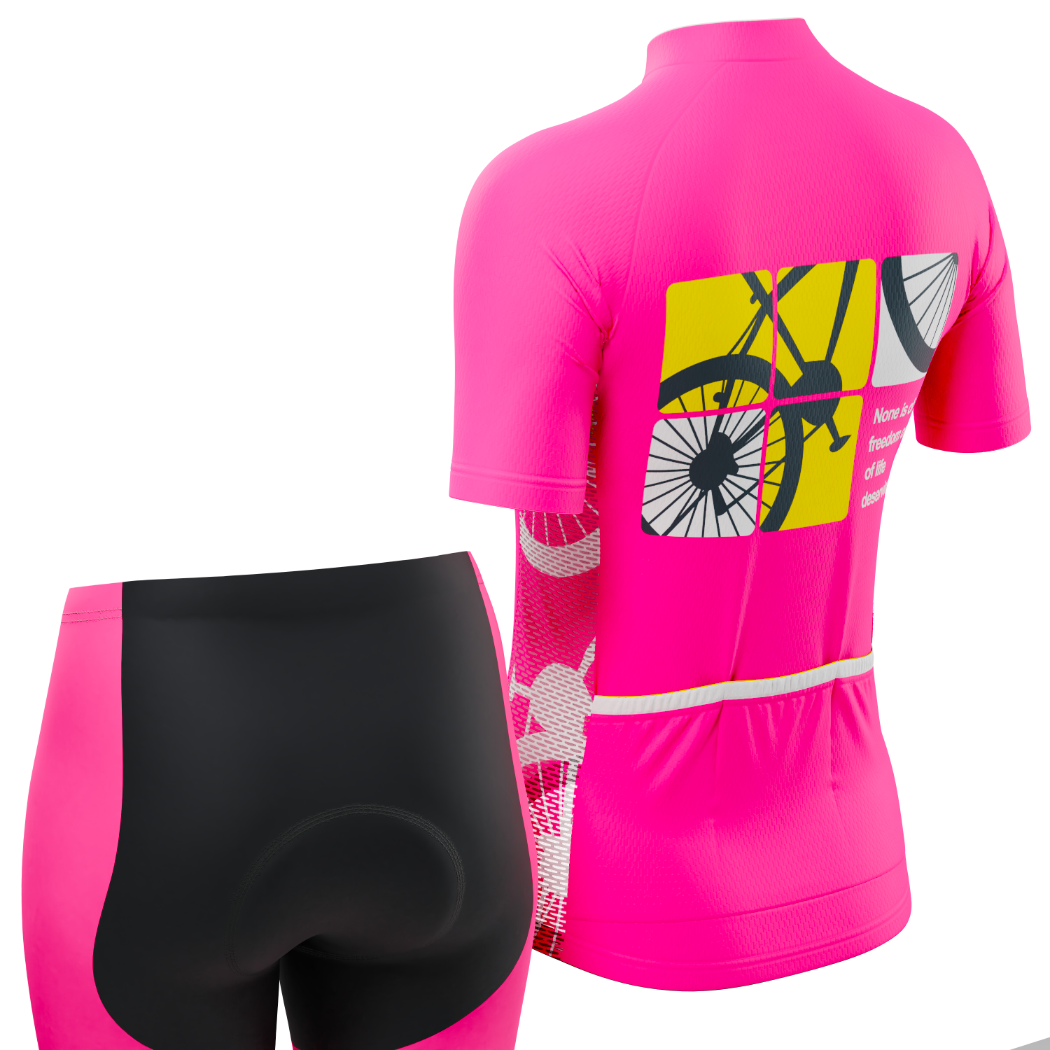 Women's Born To Ride Series 1 2 Piece Cycling Kit