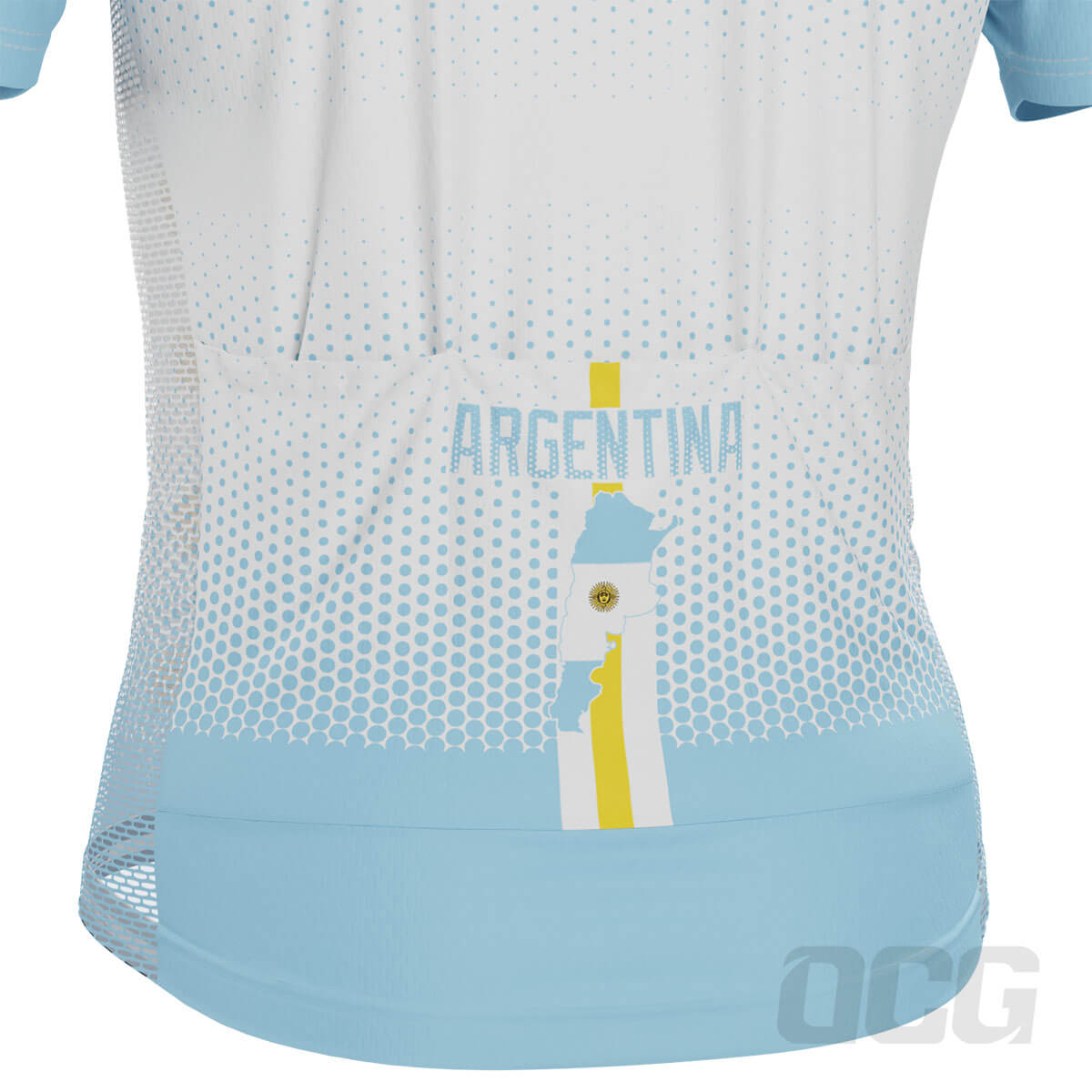 Men's World Countries Team Argentina Icon Short Sleeve Cycling Jersey