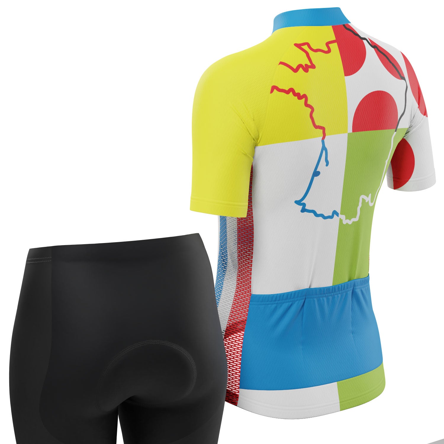 Women's Tour de France Leaders KOM Sprinters 2 Piece Cycling Kit
