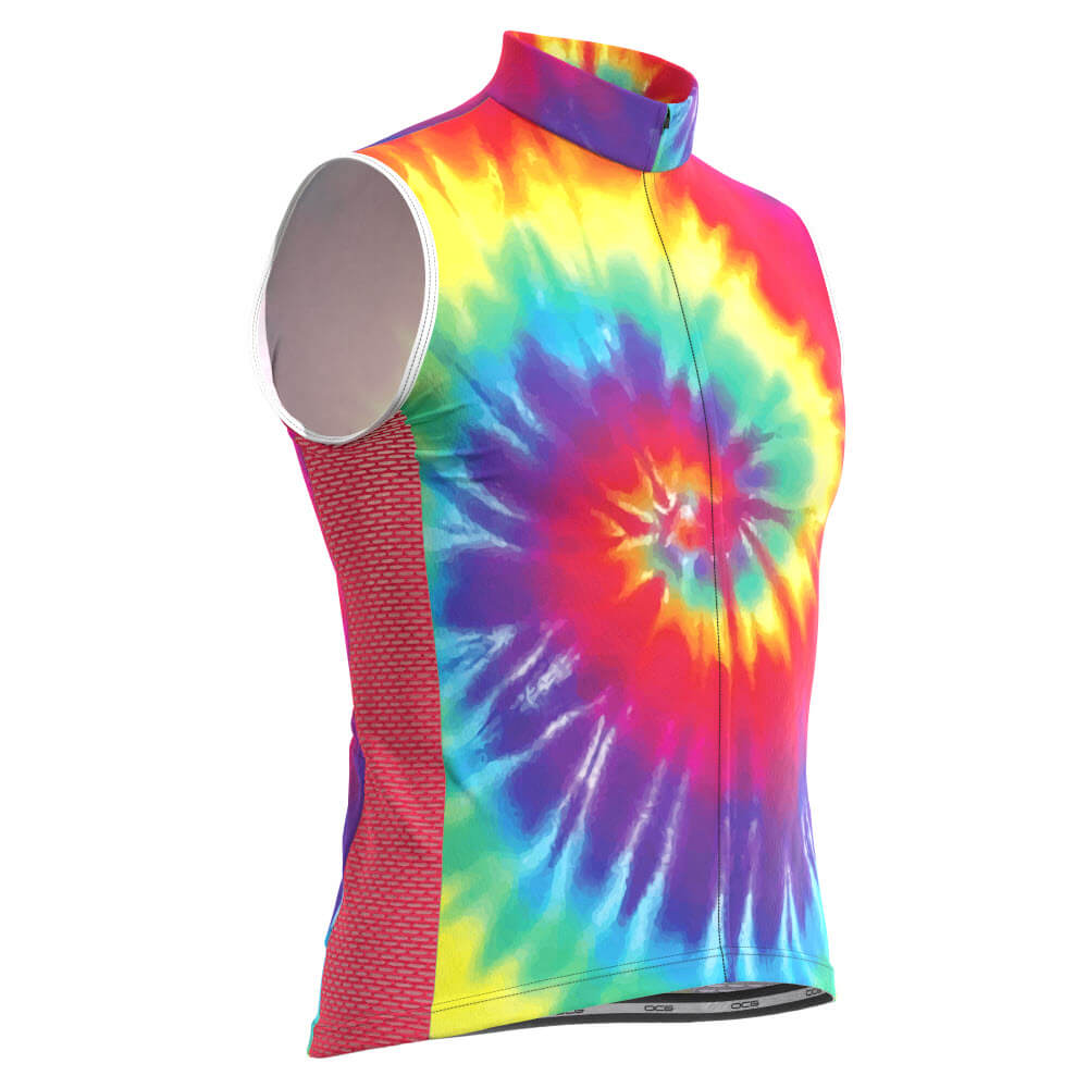Men's Tie Dye Sleeveless Cycling Jersey